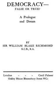 Democracy—false or true? : $b A prologue and a dream